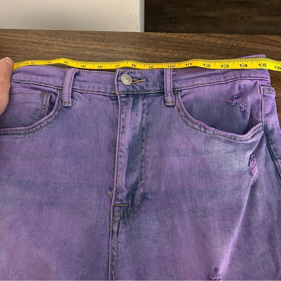 Hudson KASS Purple Distressed Jeans 27x28 - Picture 10 of 13